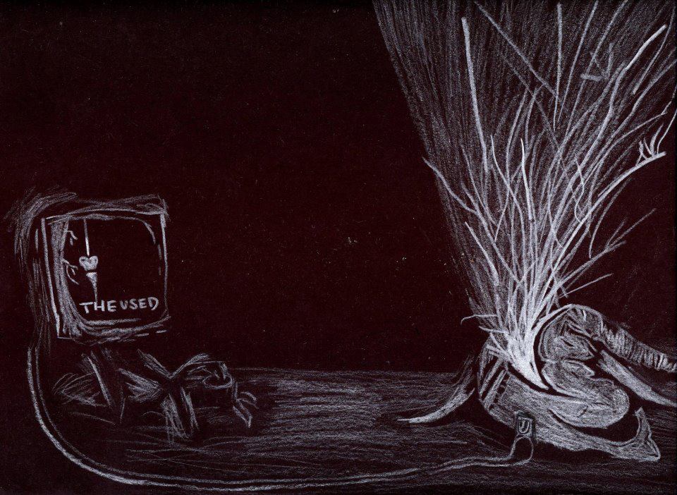 The Used white on black